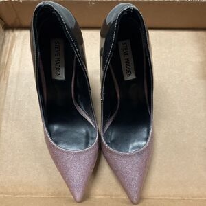 Steve Madden Poet Pink & Black Ombre Pump Stilettos Heels Size 7M